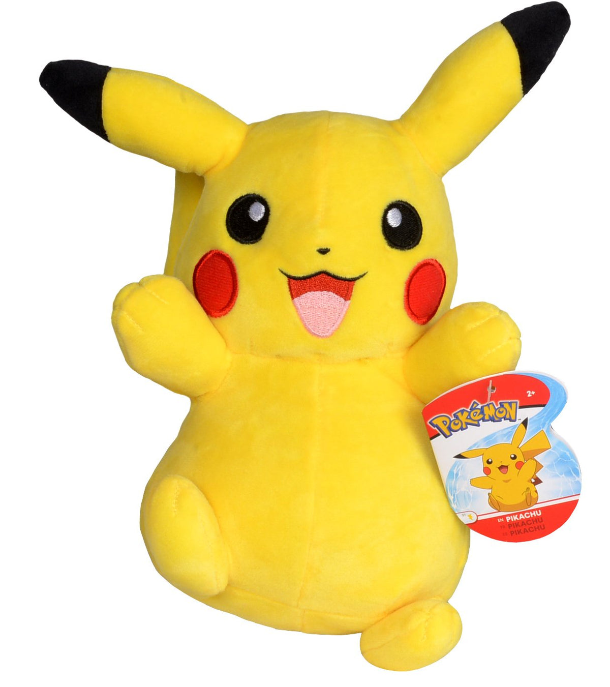 Pokémon 8" Pikachu Plush - Officially Licensed - Generation One - Quality Soft Stuffed Animal Toy Figure - Christmas Stocking Stuffer Gift for Kids Boys Girls - 2+